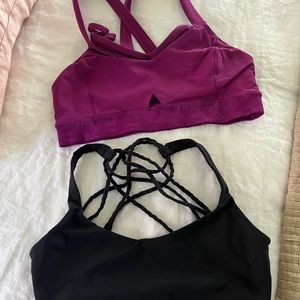 2 Lululemon bras, size 6